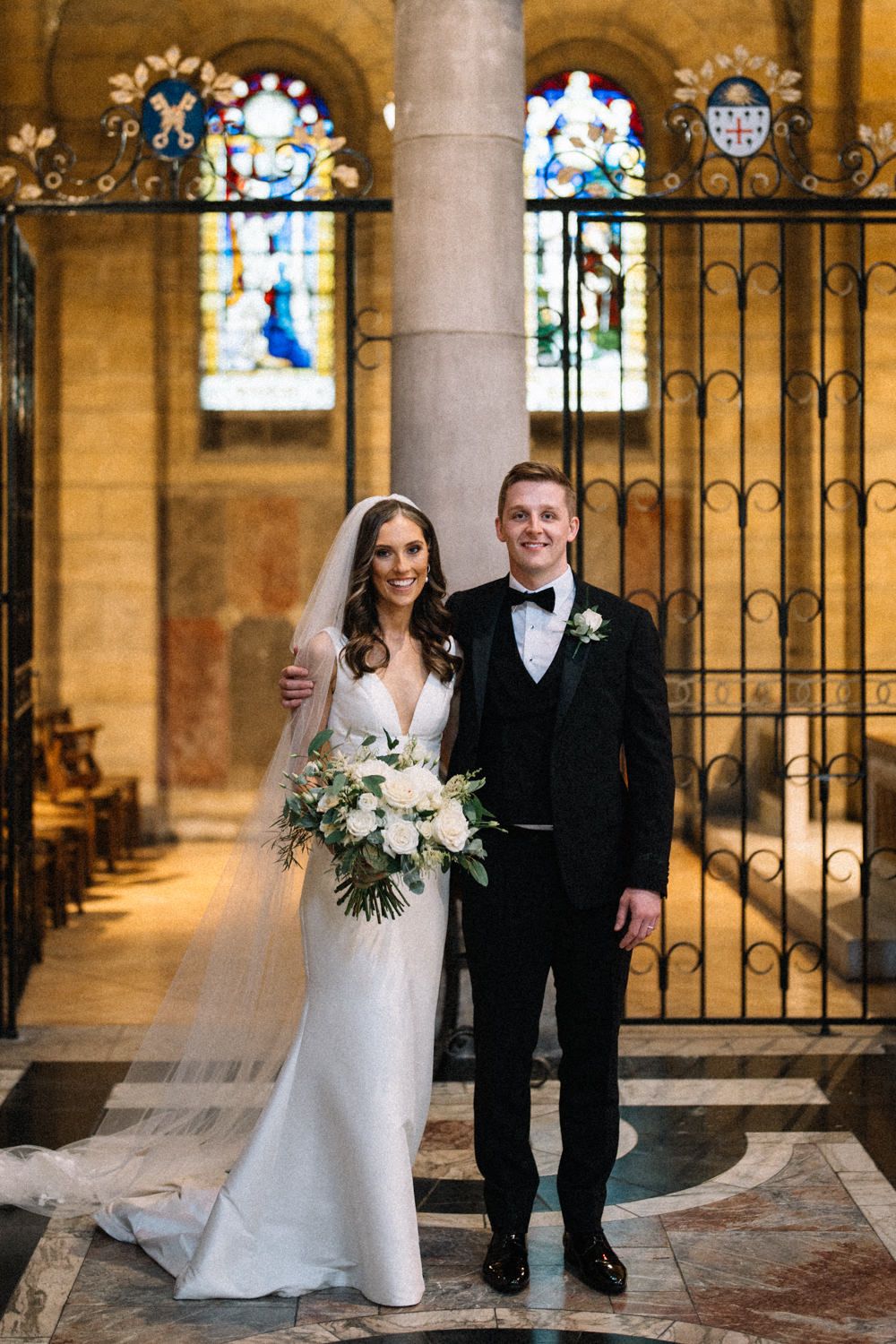 bride-and-groom-st anne's-cathedral-belfast-Belfast-Wedding-Photographer